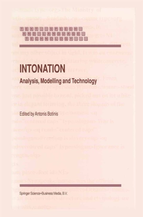 Cover image for book Intonation