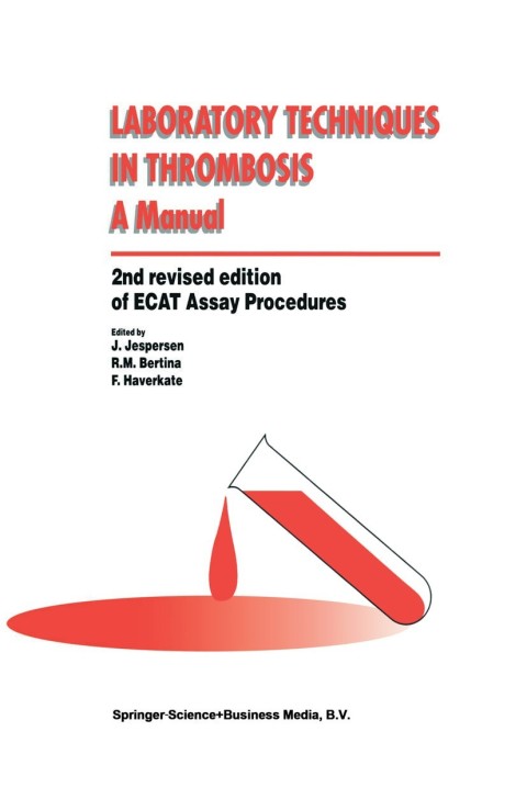 Cover image for book Laboratory Techniques in Thrombosis — a Manual