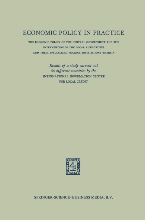 Cover image for book Economic policy in practice