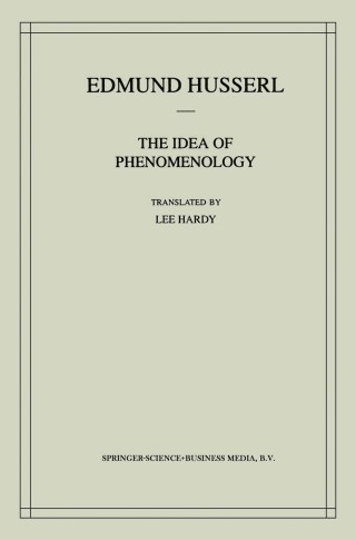 The Idea of Phenomenology