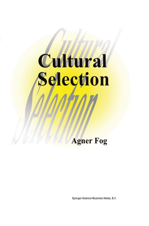 Cover image for book Cultural Selection