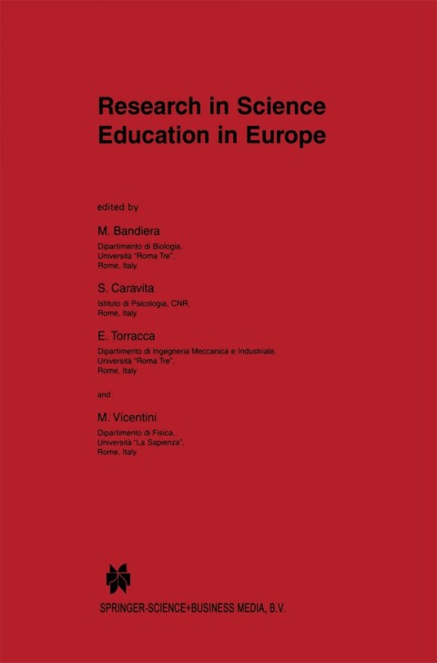 Cover image for book Research in Science Education in Europe