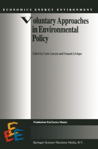 صورة الغلاف: Voluntary Approaches in Environmental Policy 1st edition 9789401593113