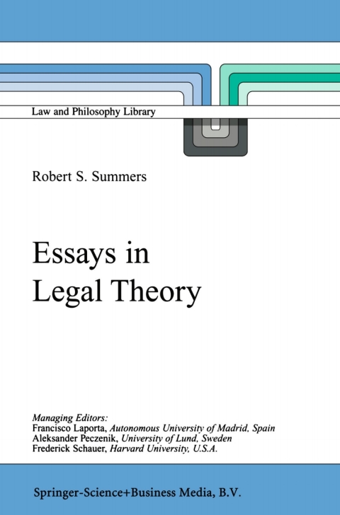 Cover image for book Essays in Legal Theory