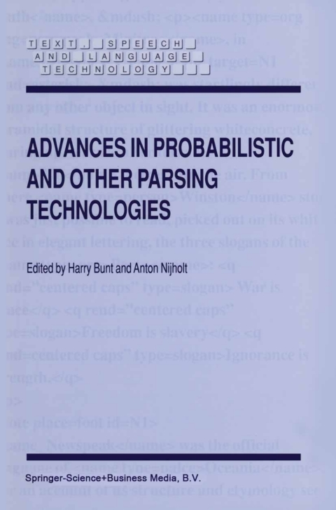 Cover image for book Advances in Probabilistic and Other Parsing Technologies
