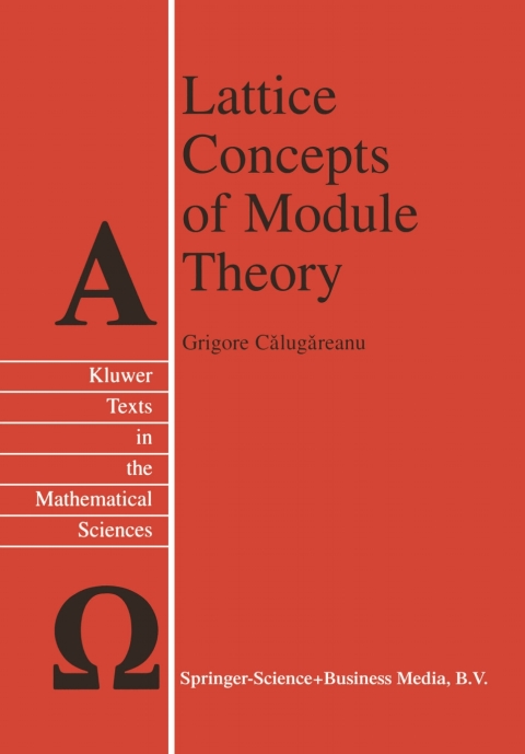 Cover image for book Lattice Concepts of Module Theory