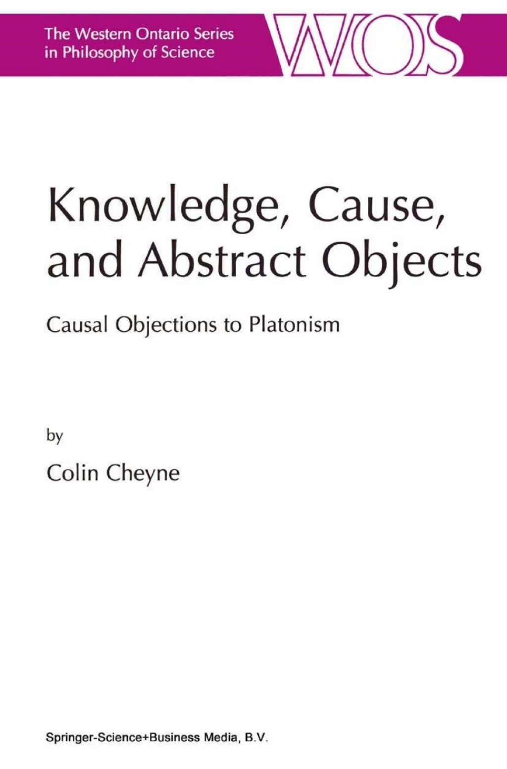 Knowledge  Cause  and Abstract Objects (eBook)
