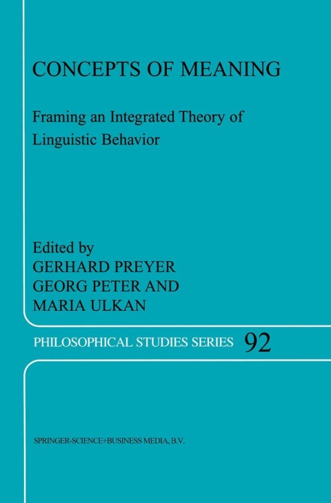 Cover image for book Concepts of Meaning