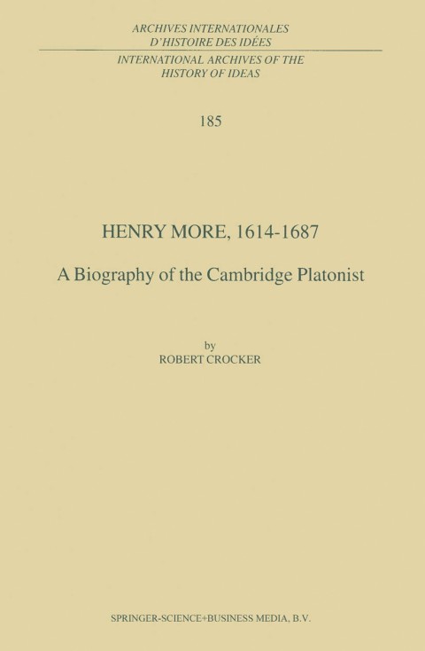 Cover image for book Henry More, 1614-1687