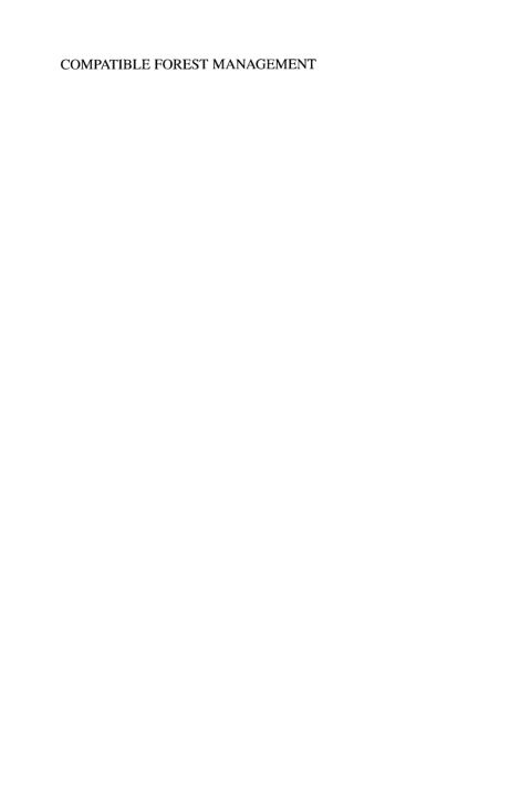 Compatible Forest Management 