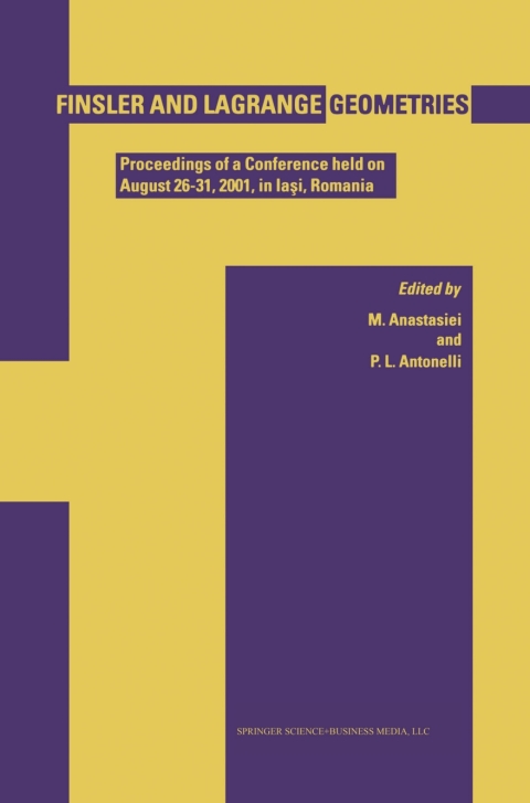 Cover image for book Finsler and Lagrange Geometries