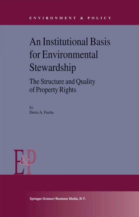 Cover image for book An Institutional Basis for Environmental Stewardship