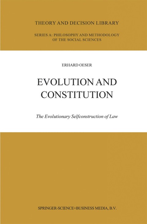 Cover image for book Evolution and Constitution