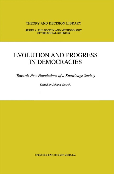 Cover image for book Evolution and Progress in Democracies