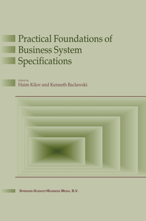 Cover image for book Practical Foundations of Business System Specifications