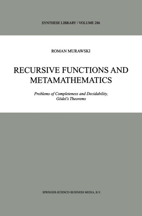 Cover image for book Recursive Functions and Metamathematics