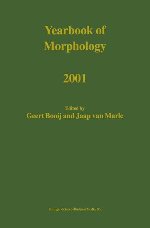 Cover image for book Yearbook of Morphology 2001