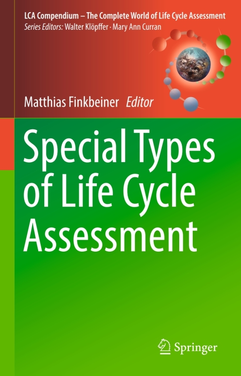 Cover image for book Special Types of Life Cycle Assessment