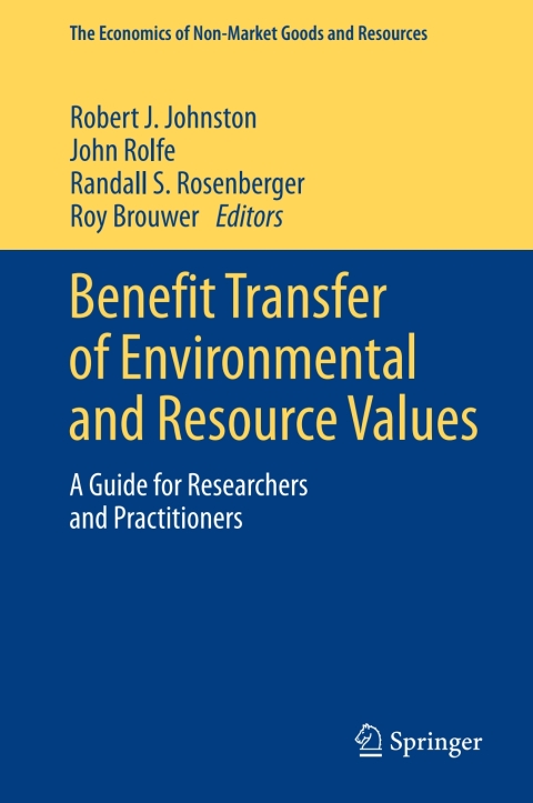 Cover image for book Benefit Transfer of Environmental and Resource Values