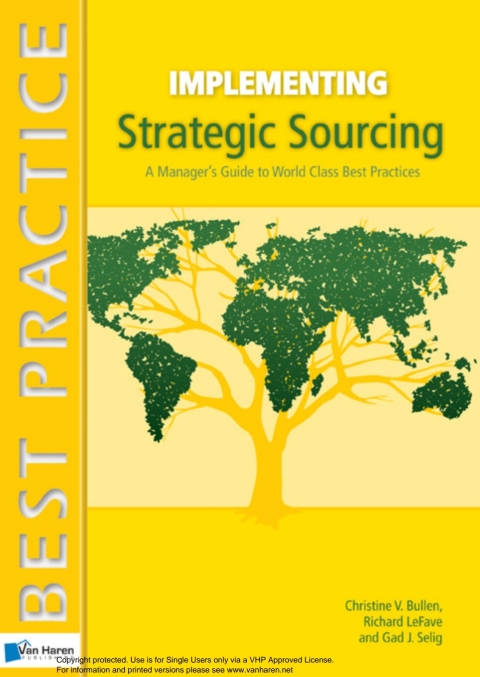 Cover image for book Implementing Strategic Sourcing