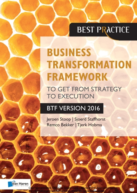 Cover image for book Business Transformation Framework - To get from Strategy to Execution
