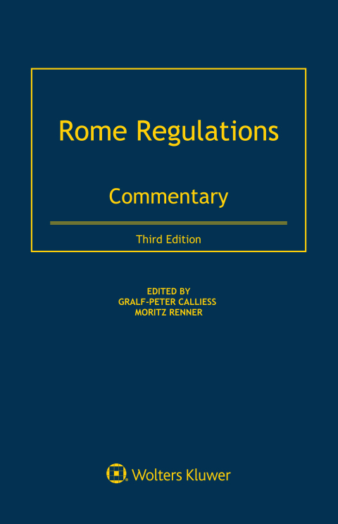 Cover image for book Rome Regulations