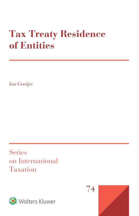 Cover image for book Tax Treaty Residence of Entities