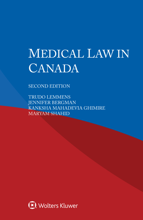 Cover image for book Medical Law in Canada