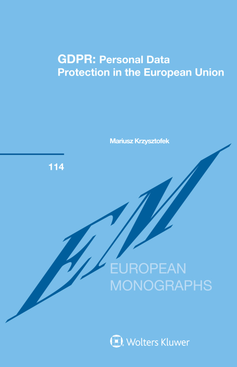 Cover image for book GDPR: Personal Data Protection in the European Union