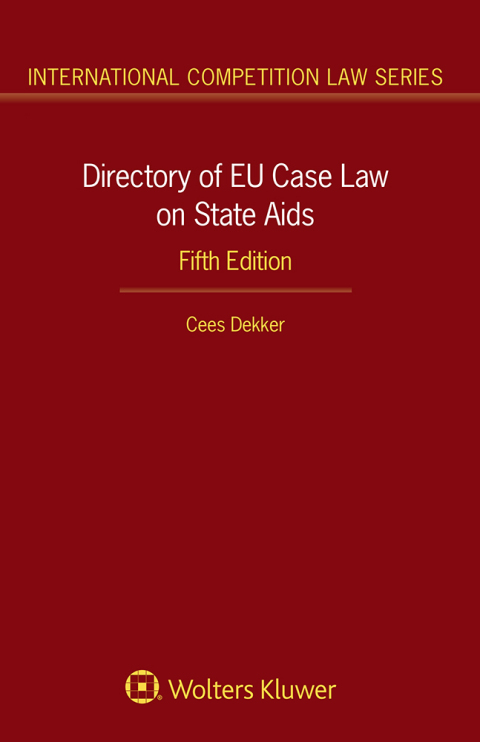 Cover image for book Directory of EU Case Law on State Aids