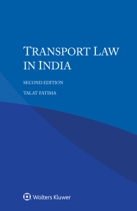 Titelbild: Transport Law in India 2nd edition 9789403540047