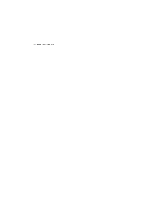 Cover image for book Indirect Pedagogy