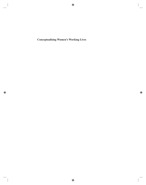 Cover image for book Conceptualising Women’s Working Lives