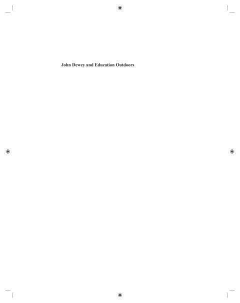 Cover image for book John Dewey and Education Outdoors