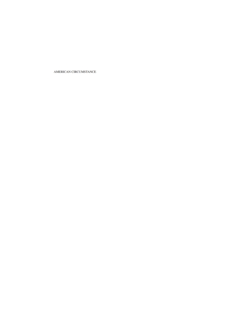 Cover image for book American Circumstance
