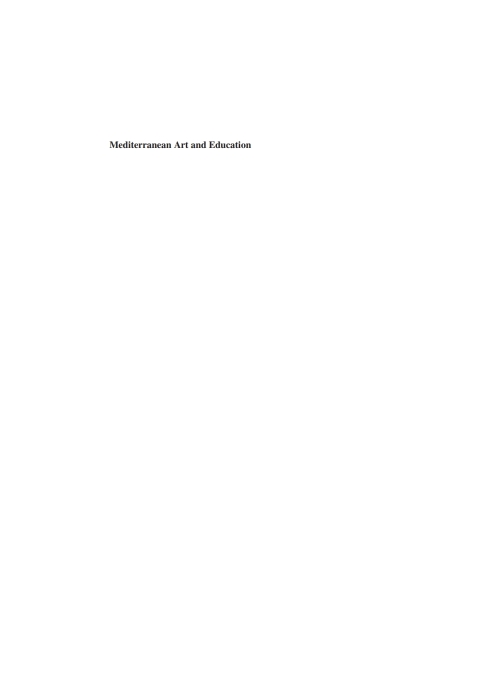 Cover image for book Mediterranean Art and Education