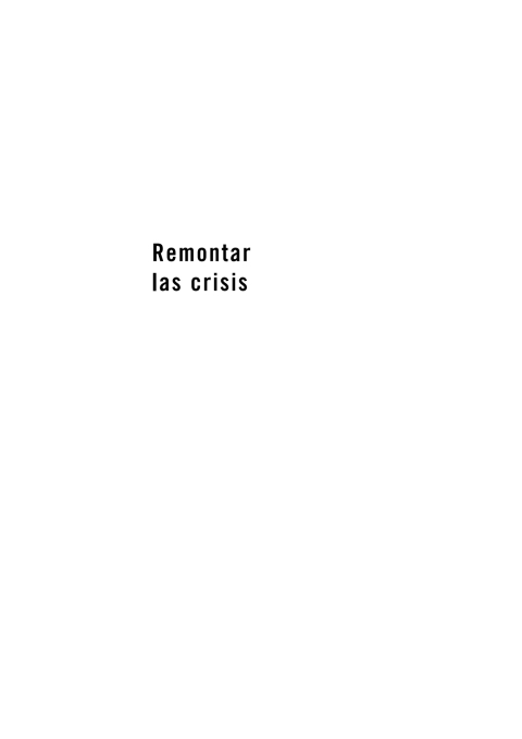 Remontar las crisis