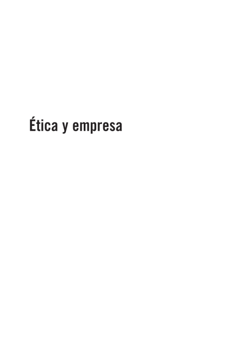 Ética y empresa