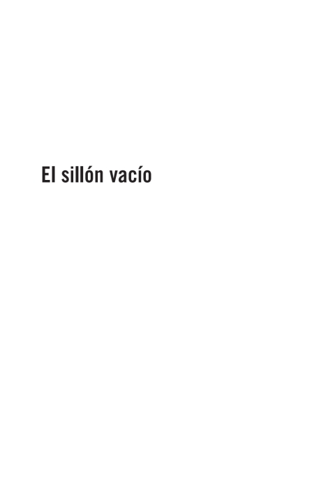 Sillón vacío, El