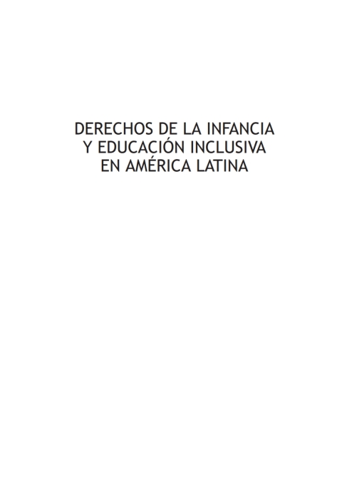 Derechos de la infancia y educación inclusiva en América Latina