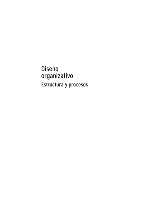 Diseño Organizativo