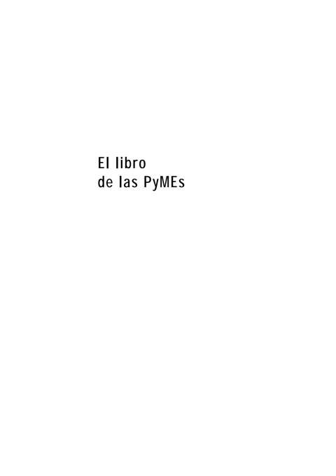 El Libro de las PyMEs