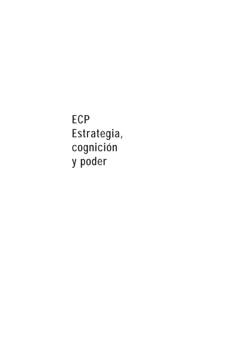 ECP Estrategia, Cognición y Poder