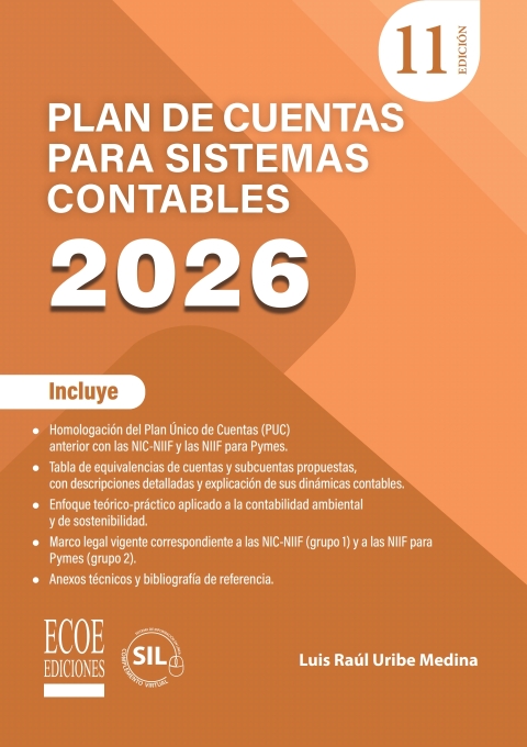 Cover image for book Plan de cuentas para sistemas contables 2026