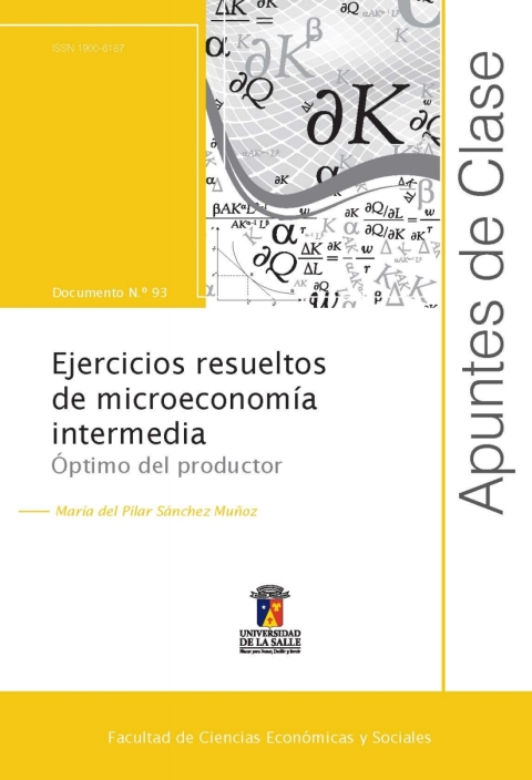 Cover image for book Ejercicios resueltos de microeconomía intermedia: Óptimo del productor