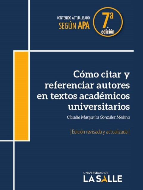 Cover image for book Cómo citar y referenciar autores en textos académicos universitarios: Edición revisada y actualizada