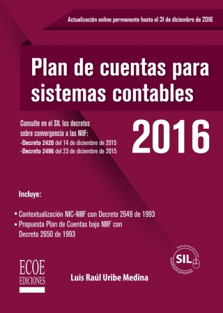 Plan de cuentas para sistemas contables 2016