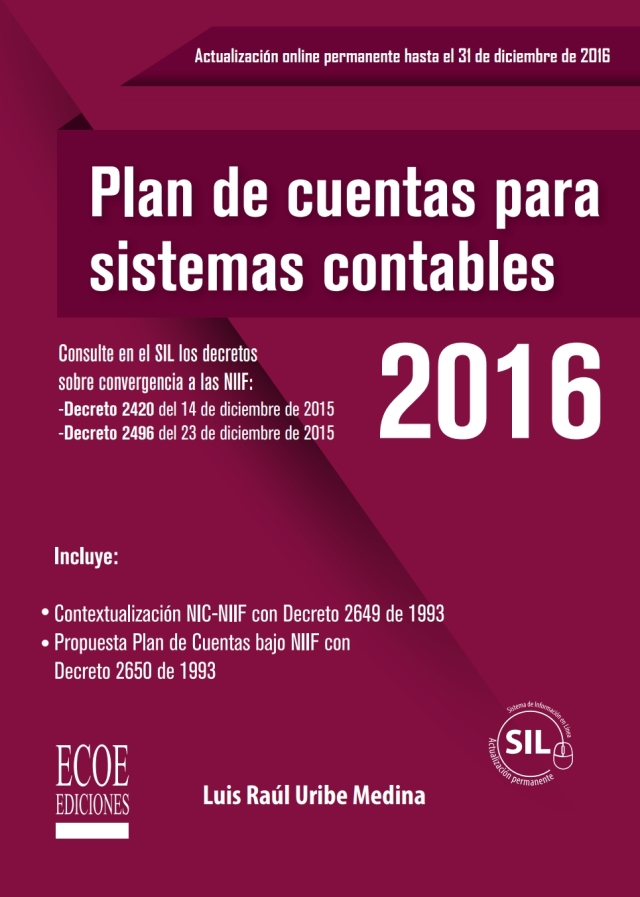 Plan de cuentas para sistemas contables 2016