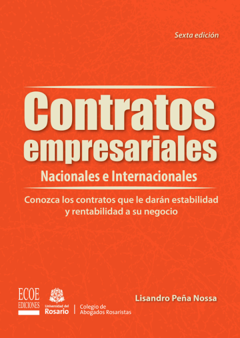 Cover image for book Contratos empresariales Nacionales e Internacionales