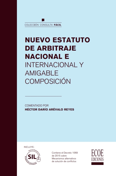 Cover image for book Nuevo estatuto de arbitraje nacional e internacional y amigable composición